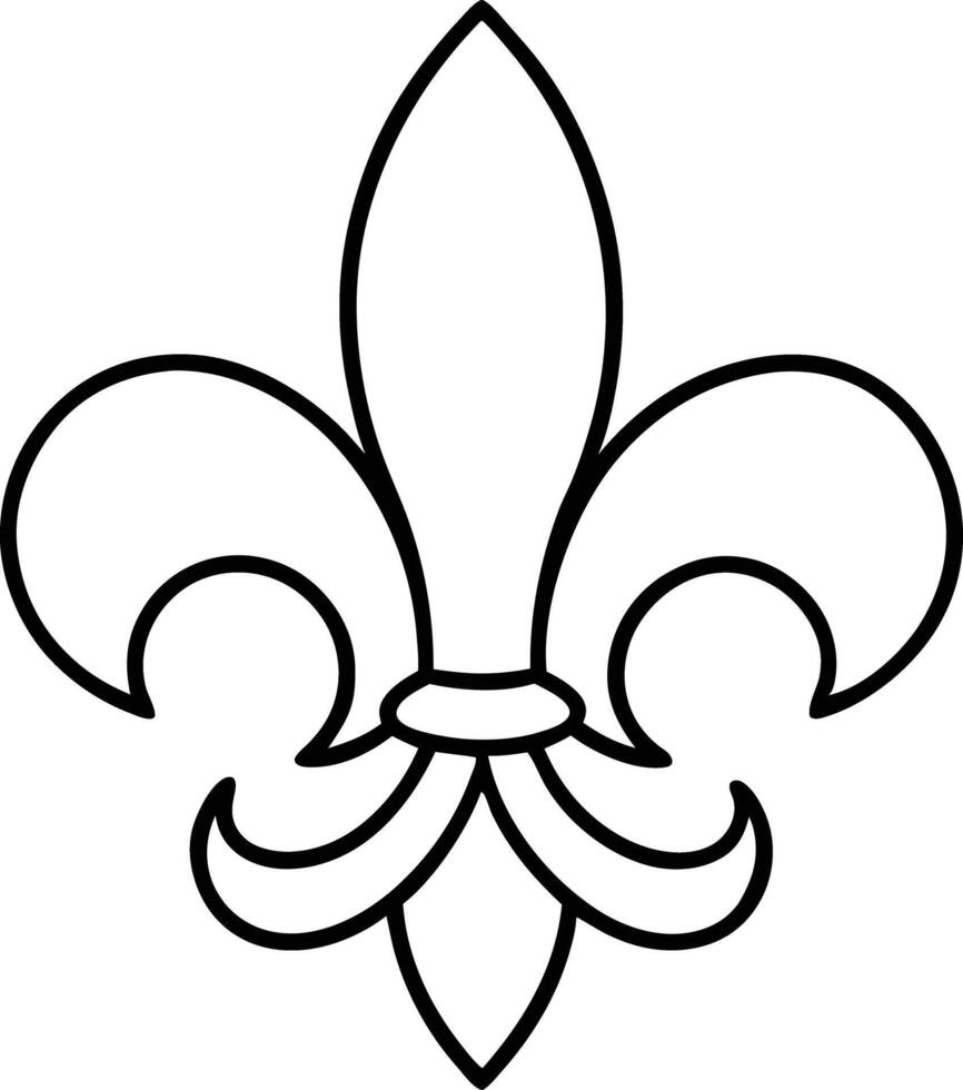 fleur de lis icon. vector