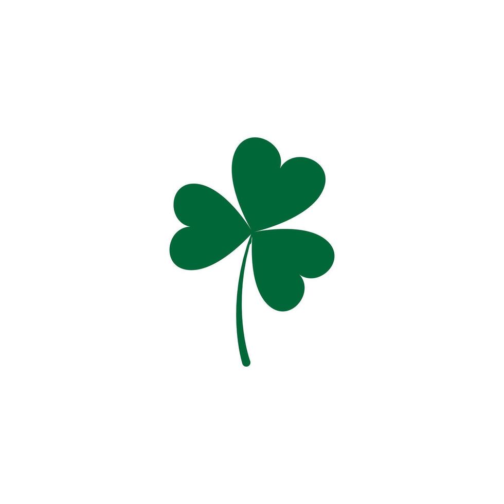 Three Leaf Clover icon Stock Image. vector