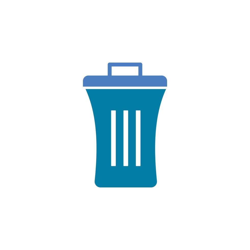 Trash Can Stock Illustration. vector