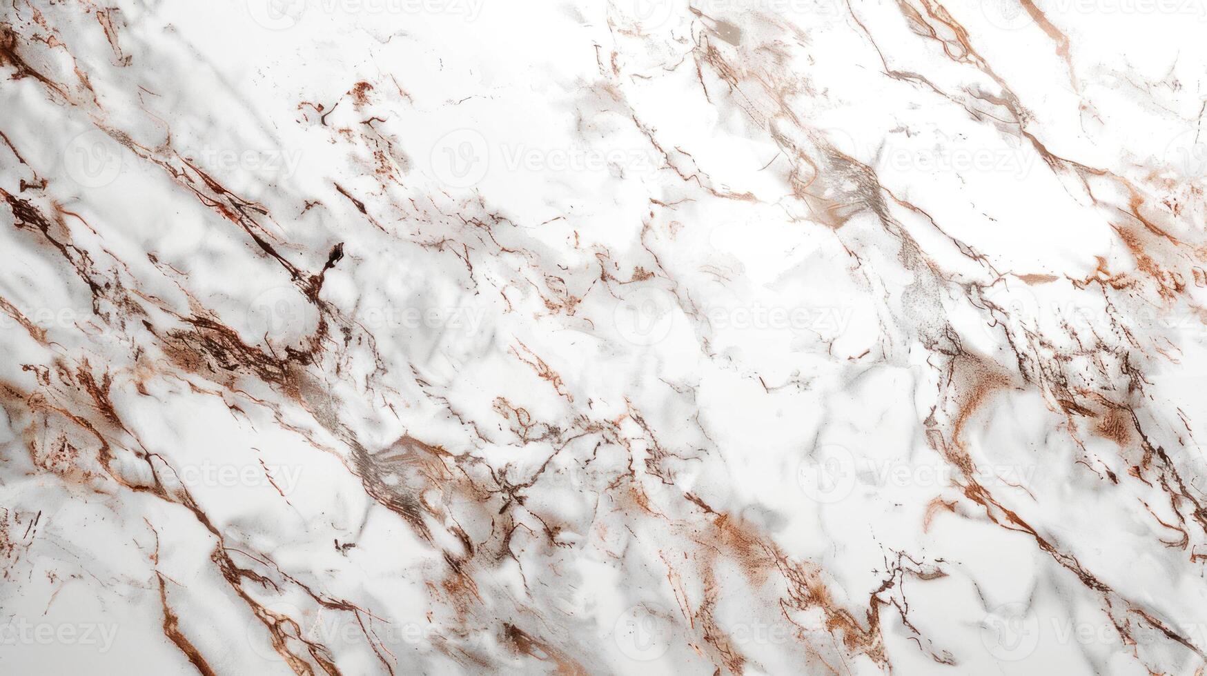A polished marble surface featuring white and rose gold veins for design and decor purposes. photo