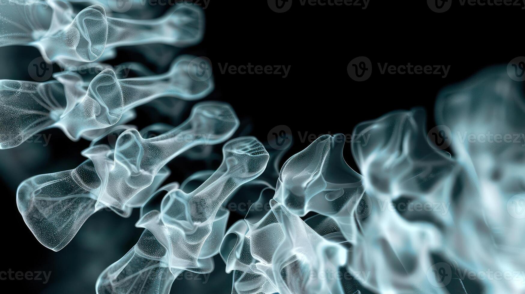 A stylized representation of a spine, highlighting its structure and fluidity. photo