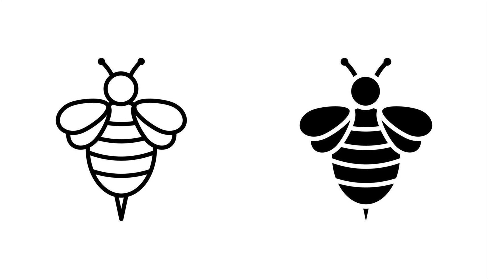 Bee icon set.. vector