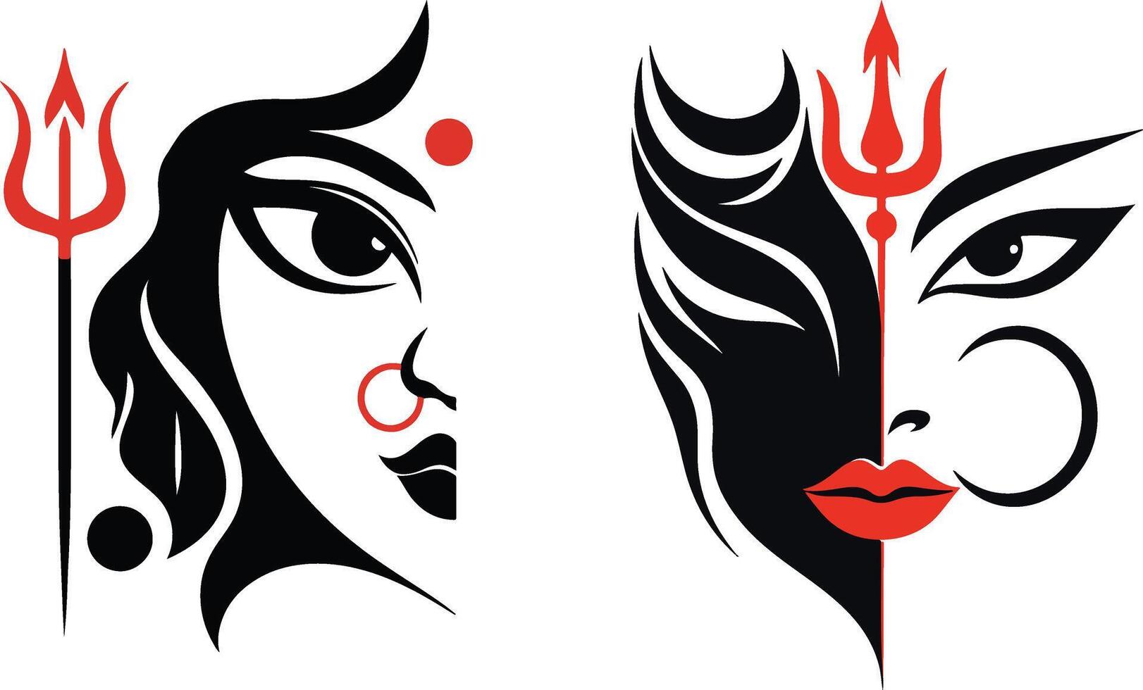 Chaitra Navratri illustration vector