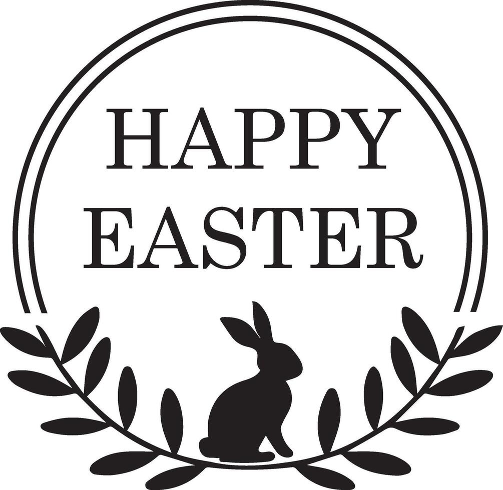 happy easter illustration vector