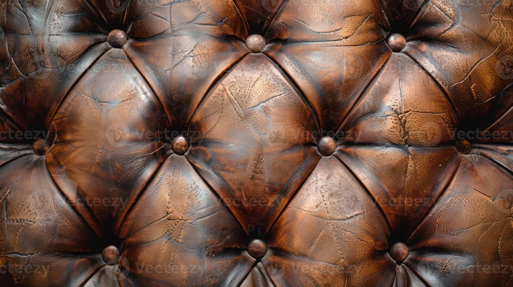 A close-up of tufted leather upholstery showcasing texture and craftsmanship. photo