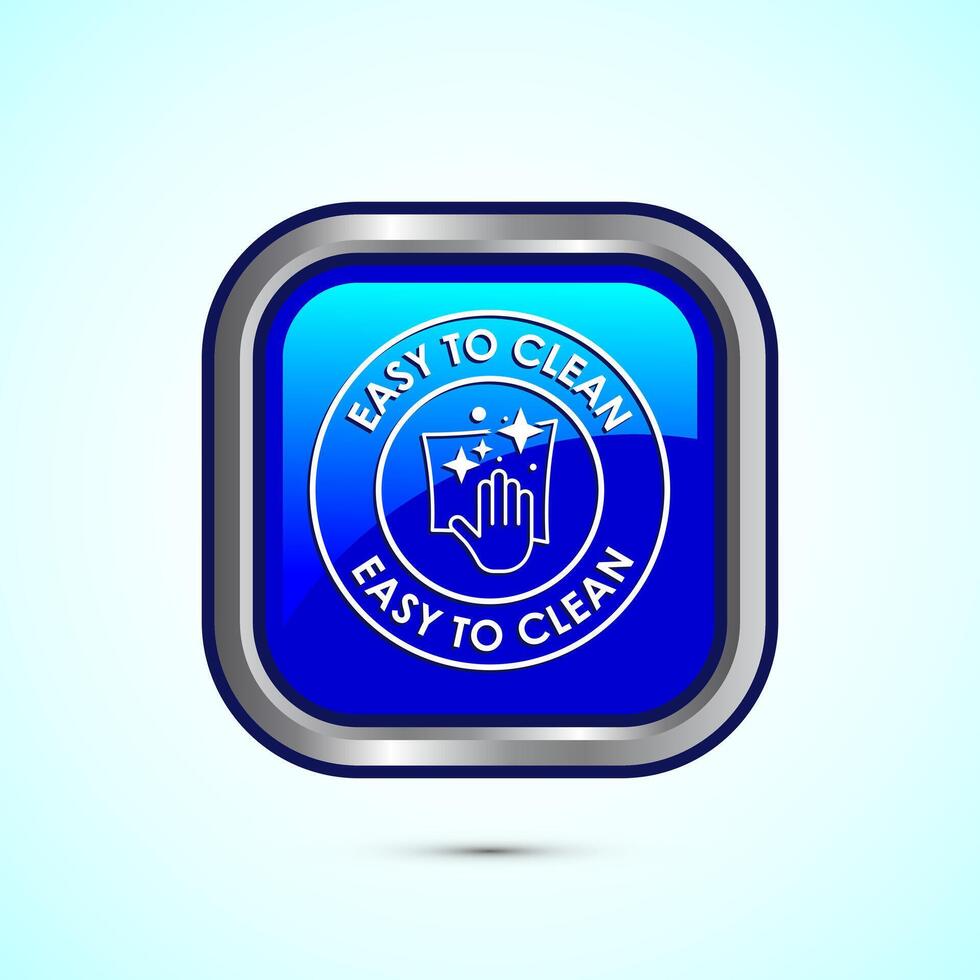 Easy cleaning icon design illustration. Clean surface icon sign symbol vector
