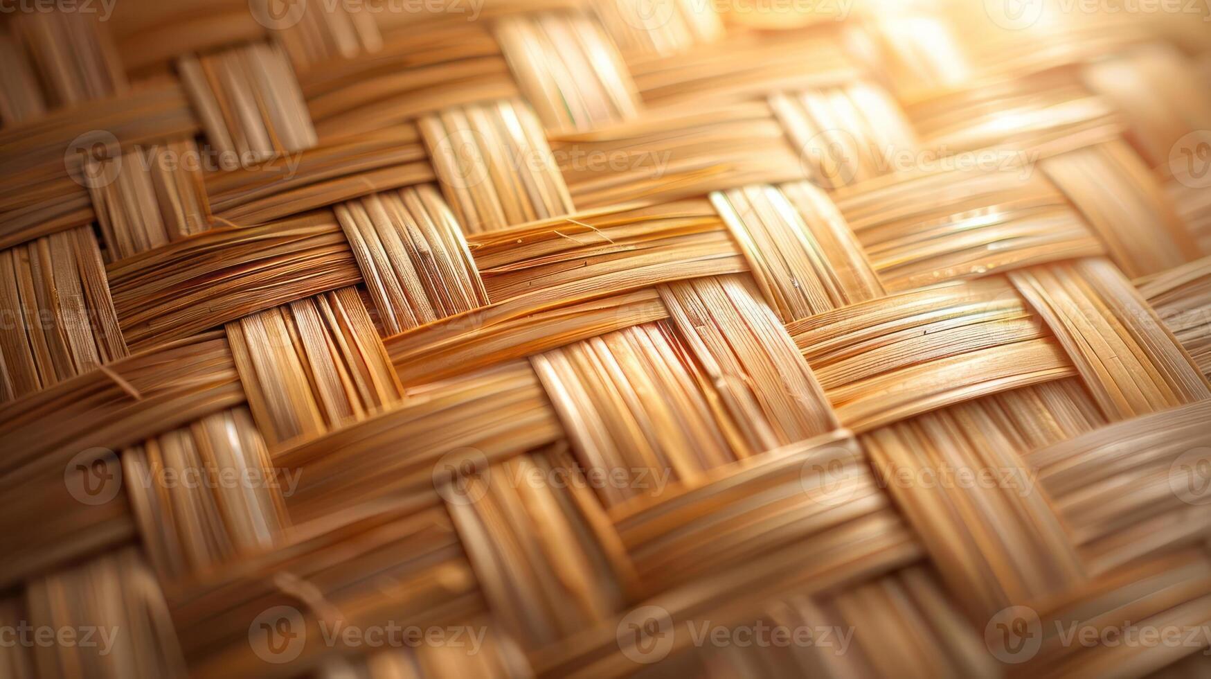 A close-up view of a woven material, showcasing intricate patterns and textures. photo