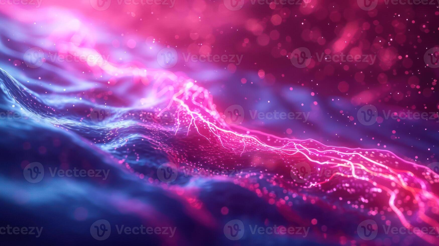 Abstract representation of flowing energy with vibrant colors and dynamic patterns. photo