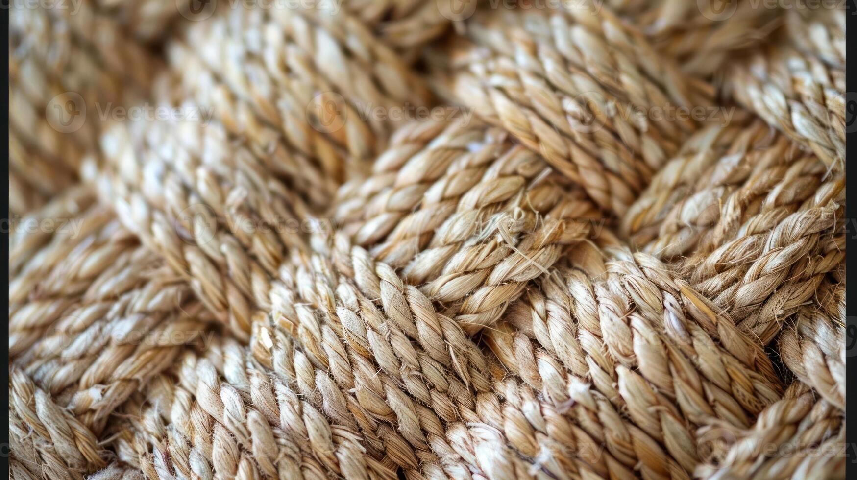 Close-up of a woven natural fiber texture, showcasing intricate patterns and craftsmanship. photo