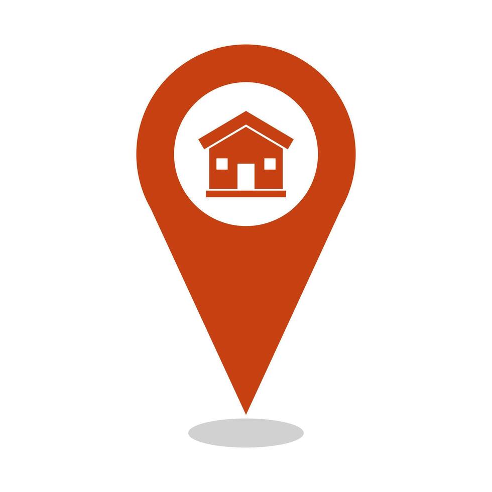 Home location icon vector