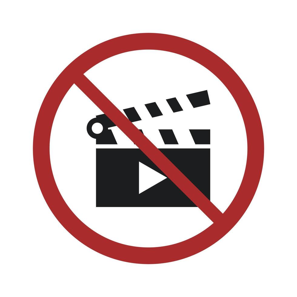 No sign on white background vector