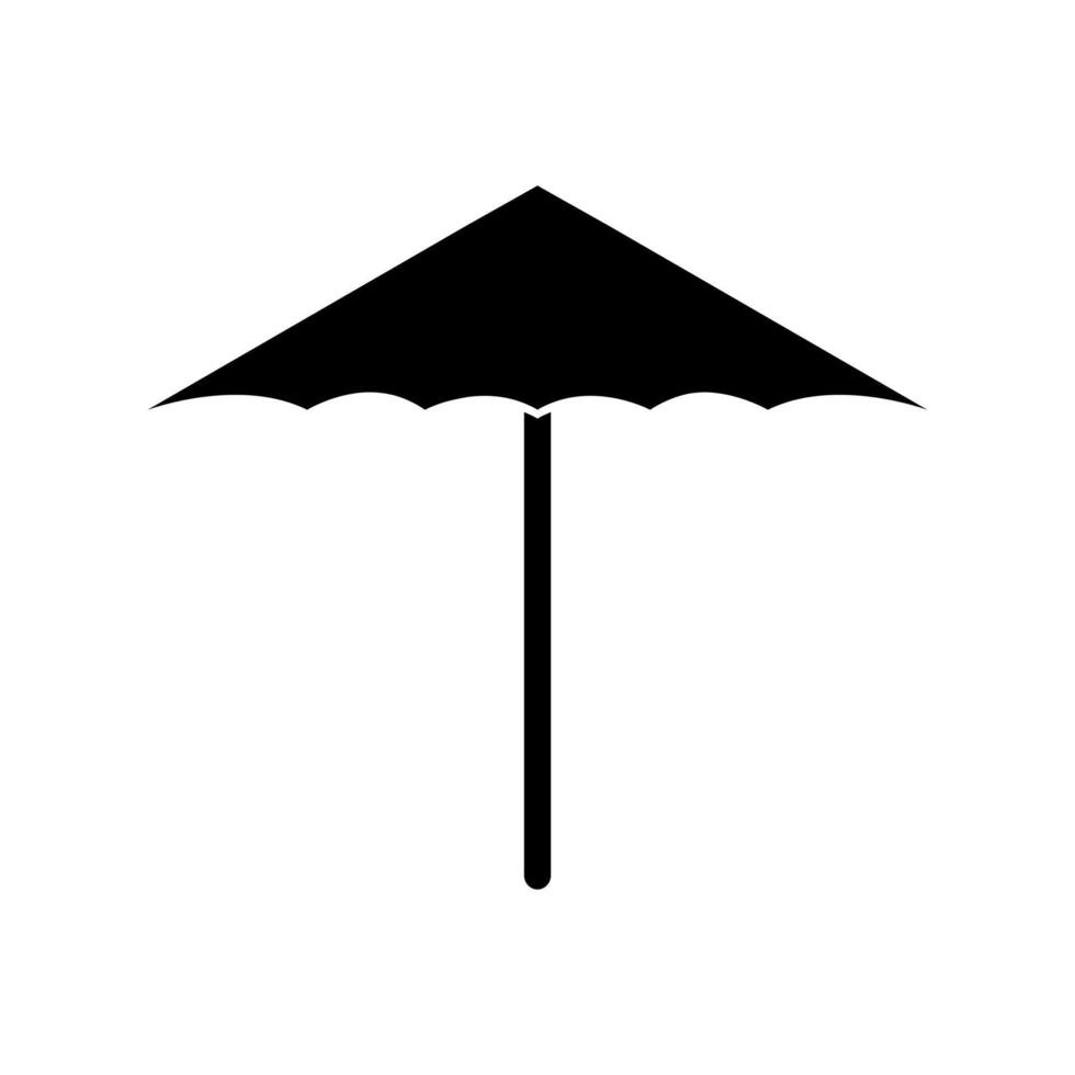 An umbrella icon on white background vector
