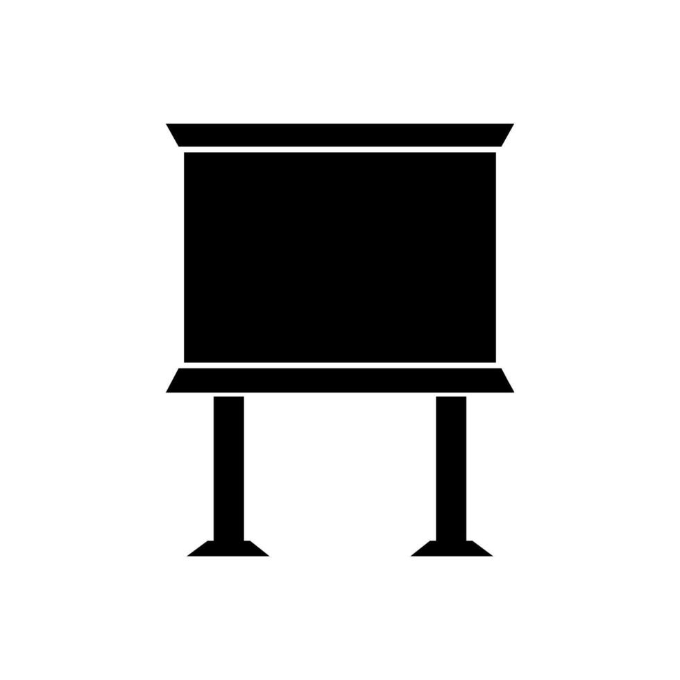 A black and white illustration of a table on white background vector