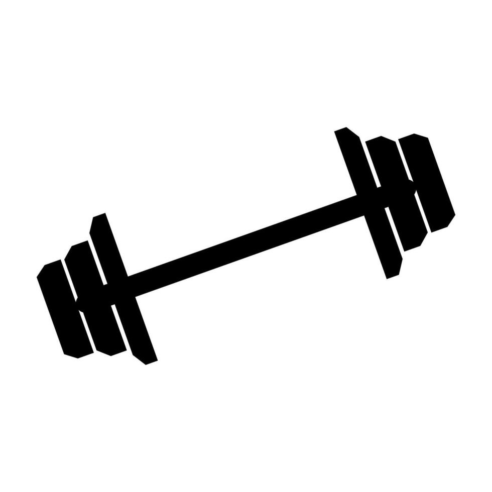 Dumbbell icon on white background vector