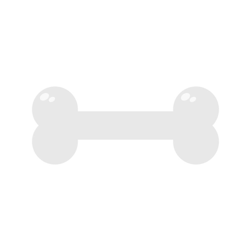 A white dog bone with a white background vector