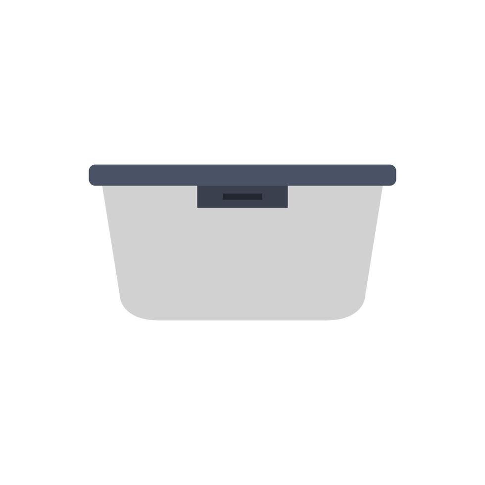 A white container with a lid on it vector