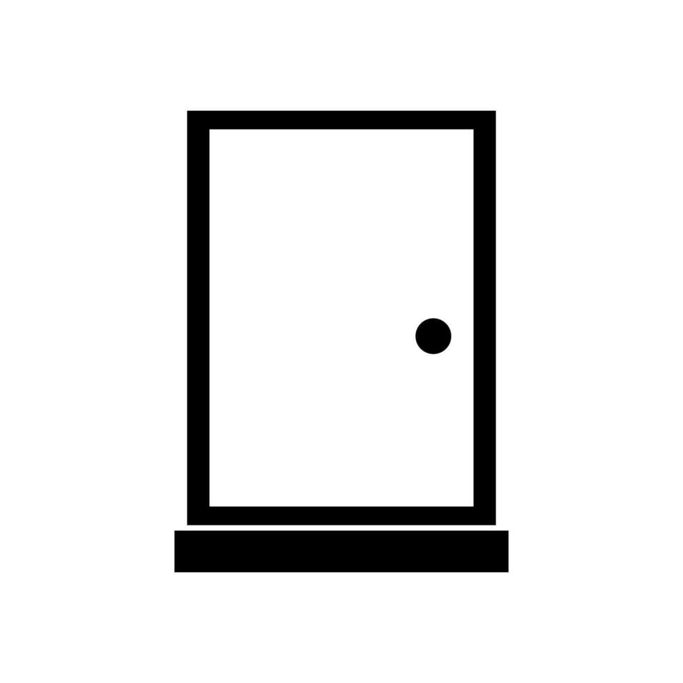Door icon isolated on background vector