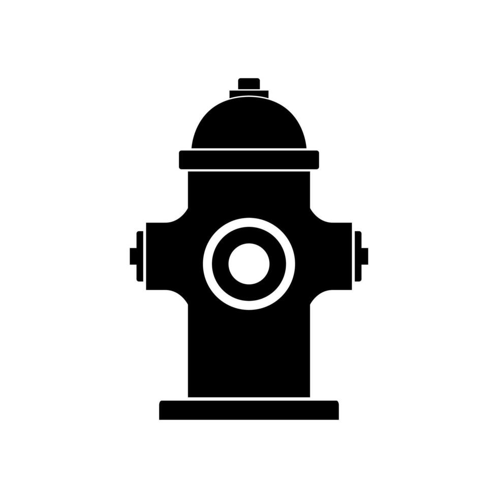 Fire hydrant icon illustration on white vector