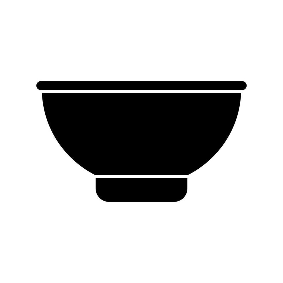 Bowl icon illustration on background vector