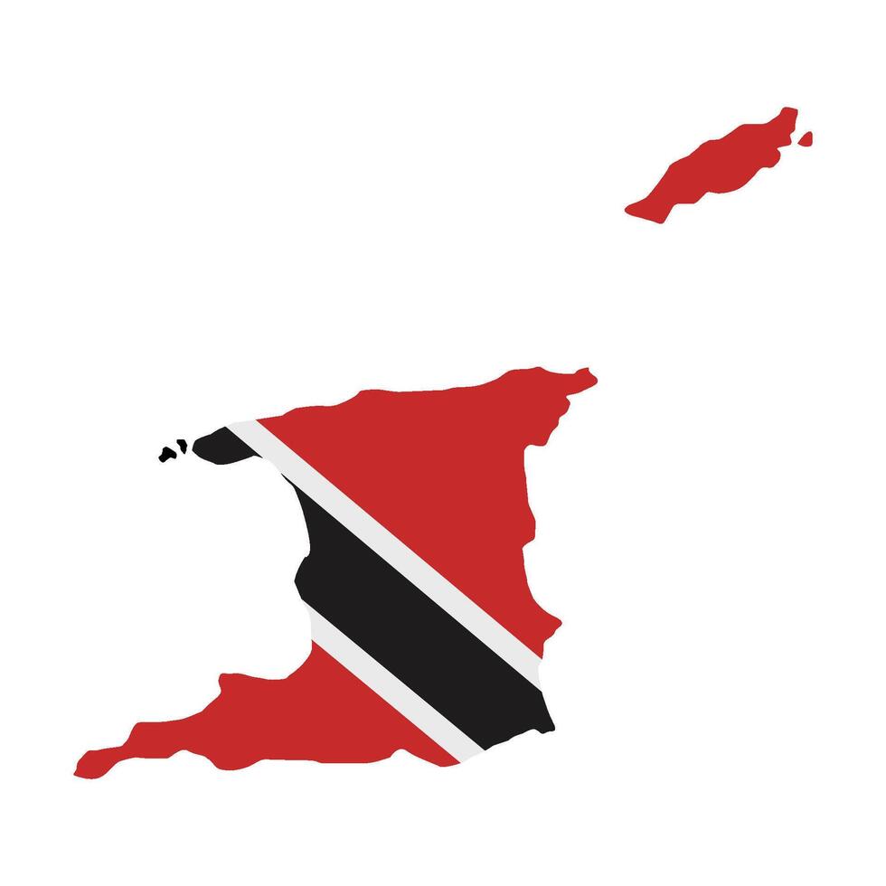 Flag of trinidad and tobago illustration vector