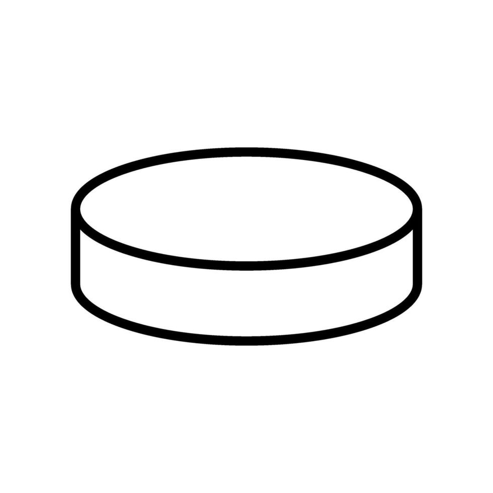 A round object in black and white on a white background vector