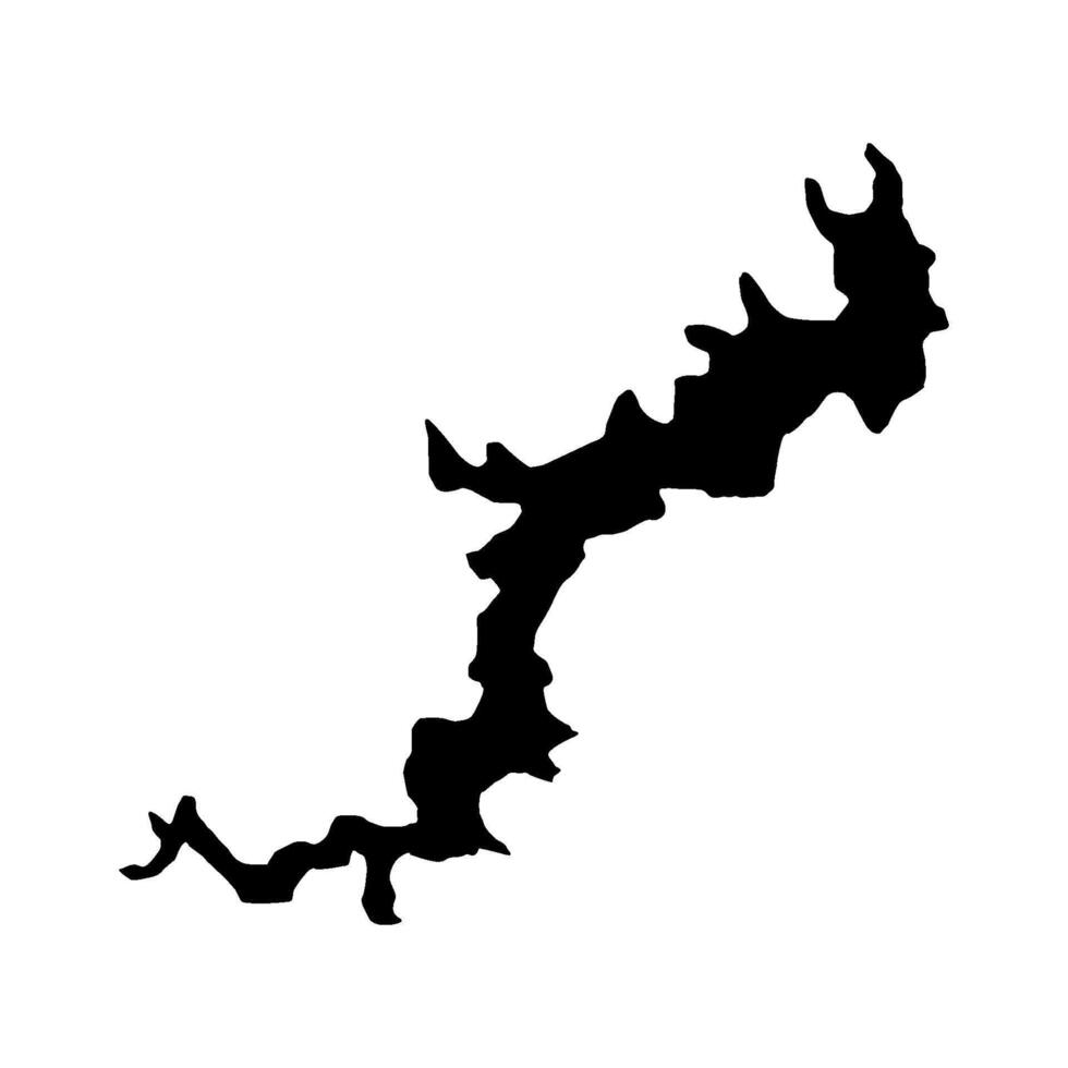 A black silhouette of a tree on a white background vector