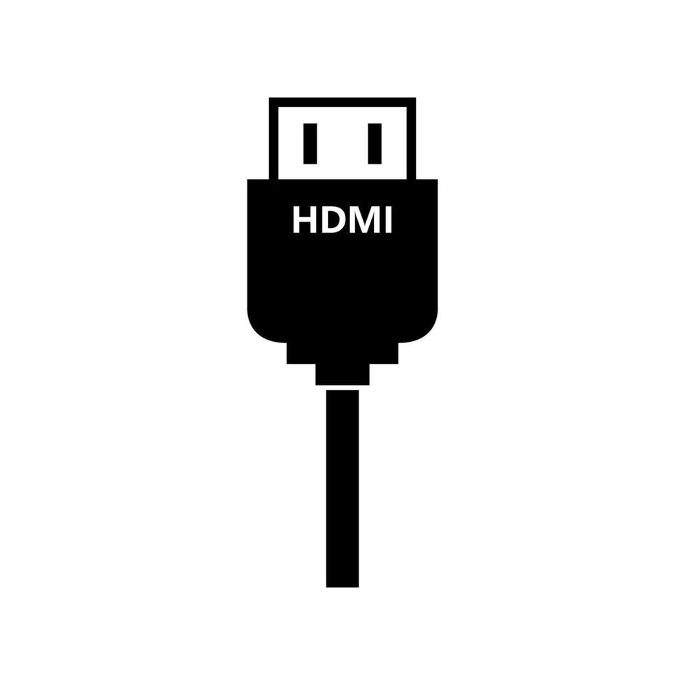 Hdmi cable with the word hdmi on it on white background vector