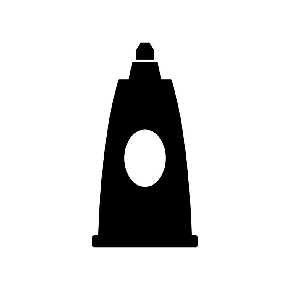 A black and white image of a bottle of mustard vector