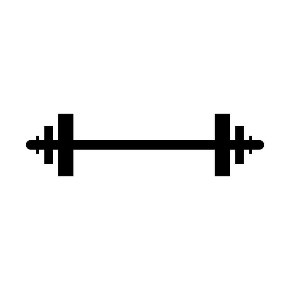 A barbell icon on background vector