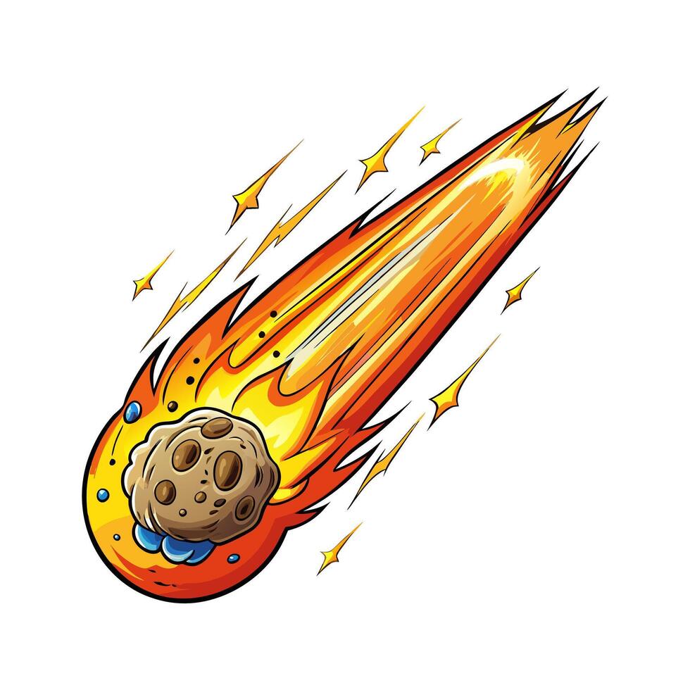 An image of a cartoon rocket with a cookie on it vector