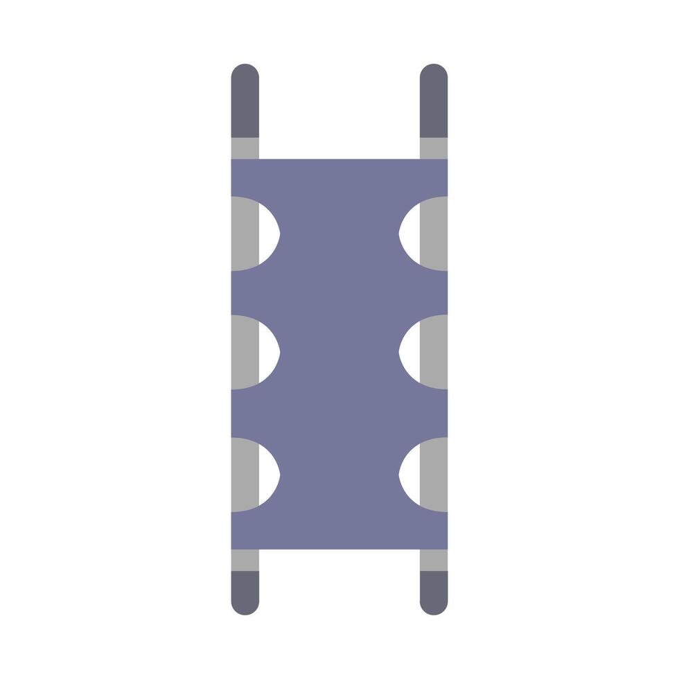 A blue ladder with four holes on the side vector