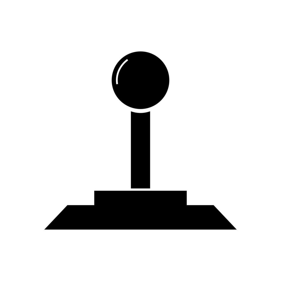 An arcade joystick icon on a white background vector