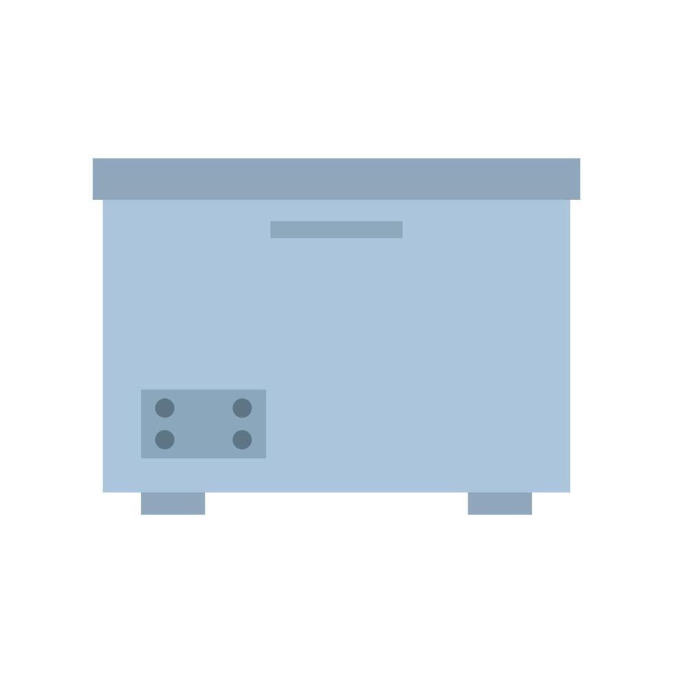 A blue box with a lid on it vector