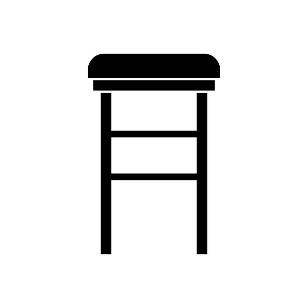 Bar stool icon illustration on background vector