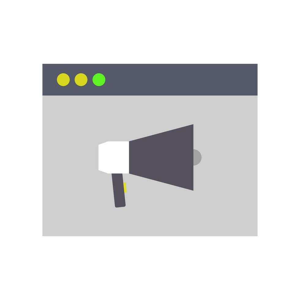 A megaphone icon on white background vector