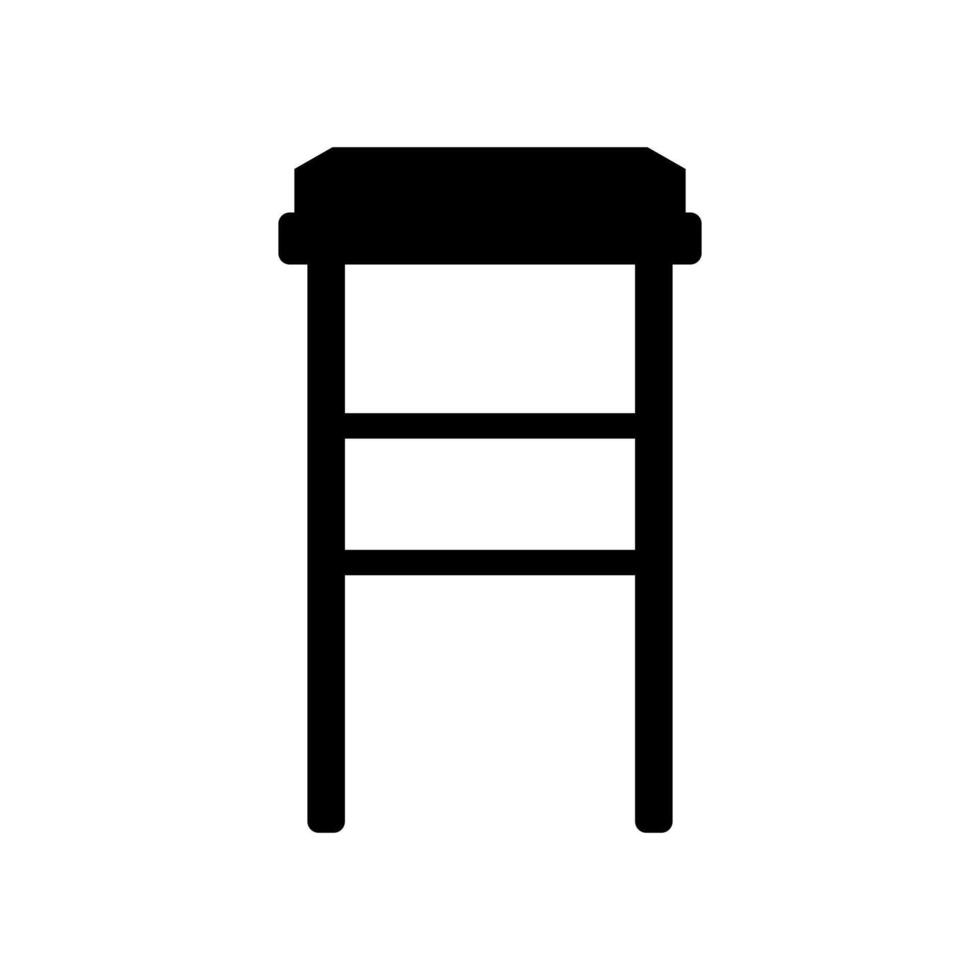 Bar stool icon illustration on background vector