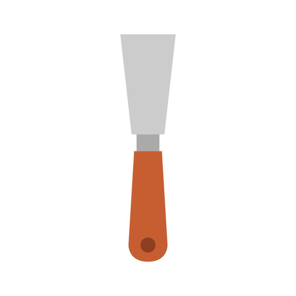 A knife with a handle on a white background vector