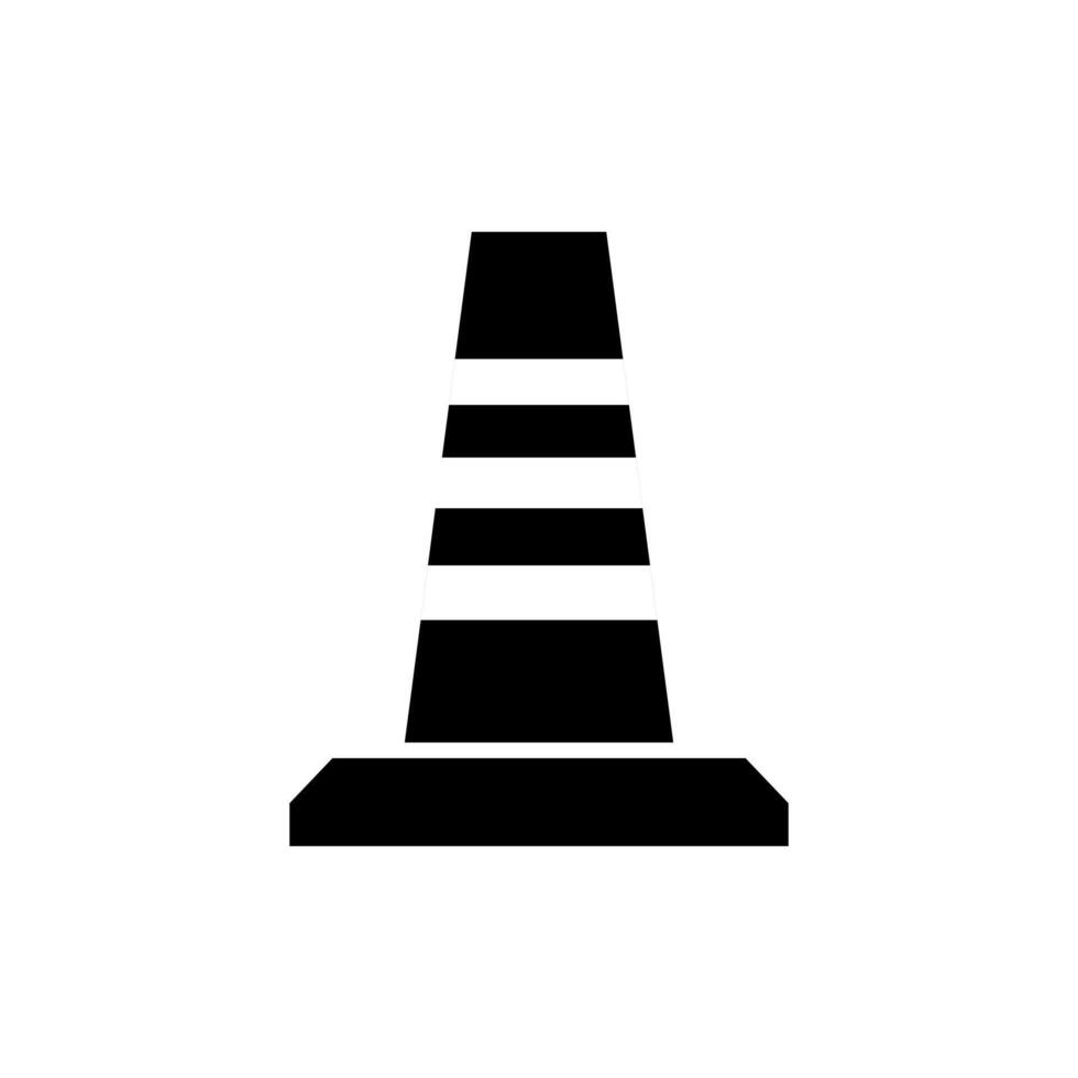 Traffic cone icon isolated on white background vector