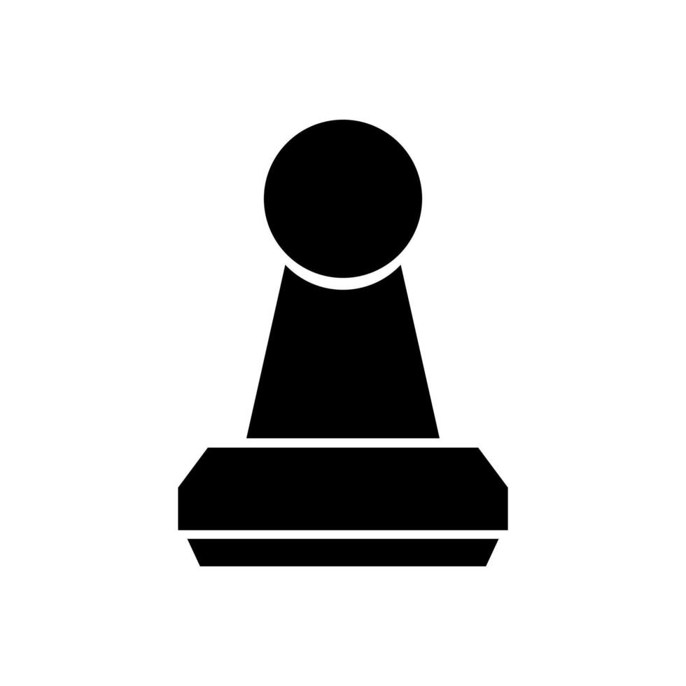 A black and white of a chess piece on background vector
