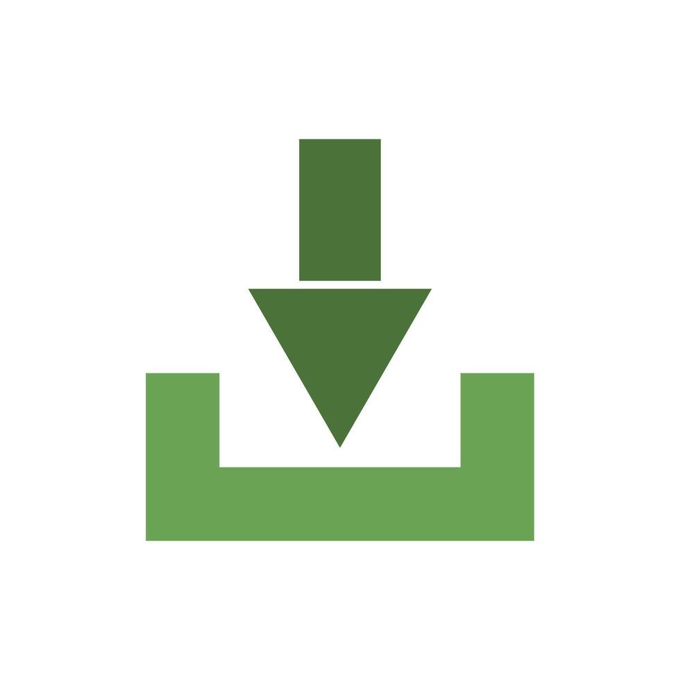 Download icon on background vector