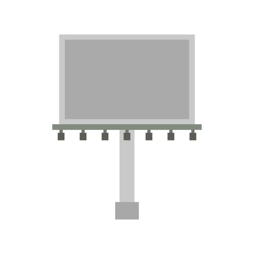 Blank billboard on background vector