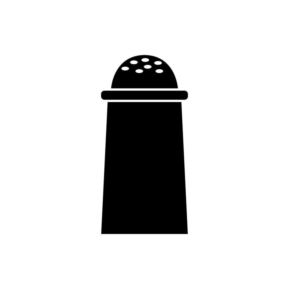 Salt shaker icon isolated on white background vector