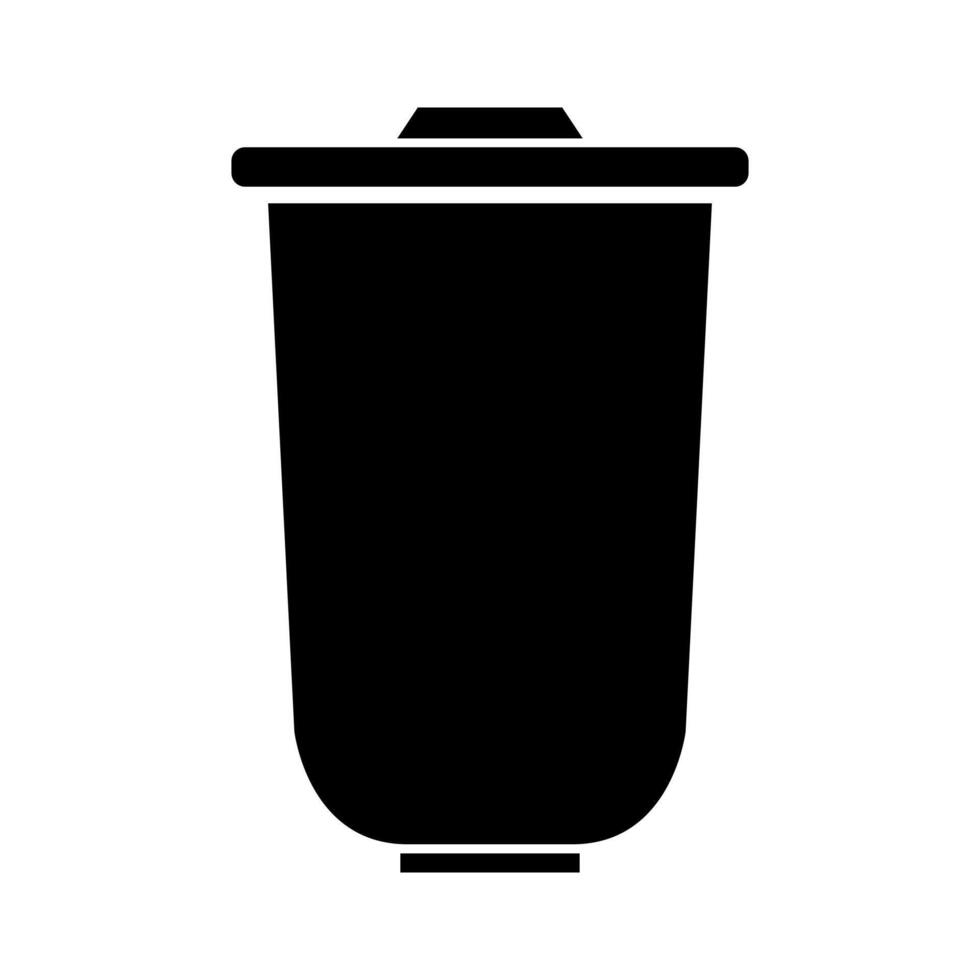 Trash can icon illustration on background vector