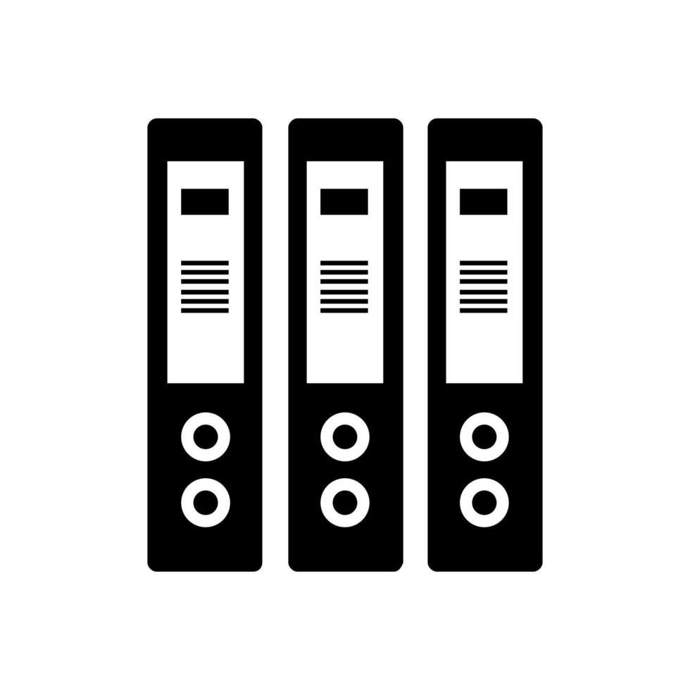 Three file folders on background vector