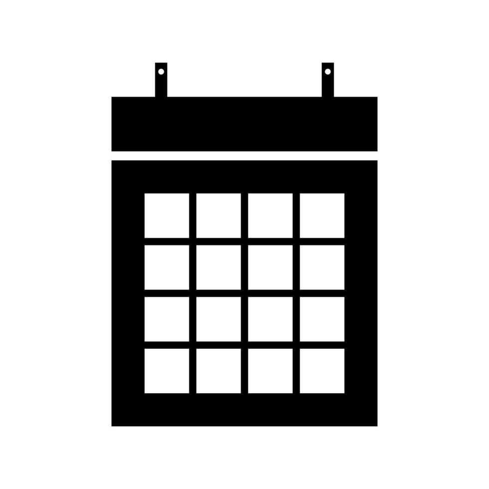 A calendar icon on background vector