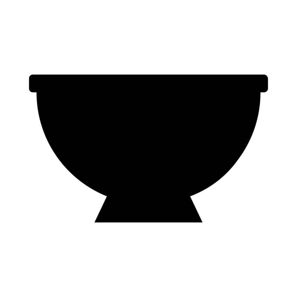 Bowl icon illustration on a background vector