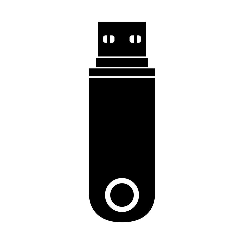 Usb flash drive icon illustration on background vector