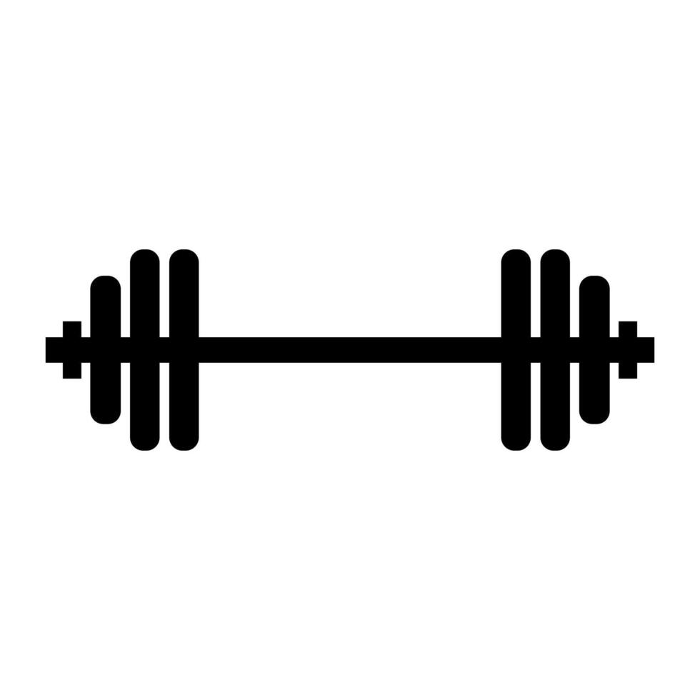 A barbell icon on background vector