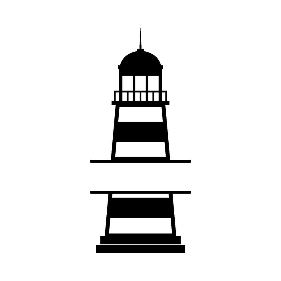 Lighthouse icon on white vector