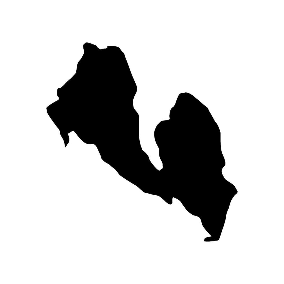 A silhouette of a map of mexico vector